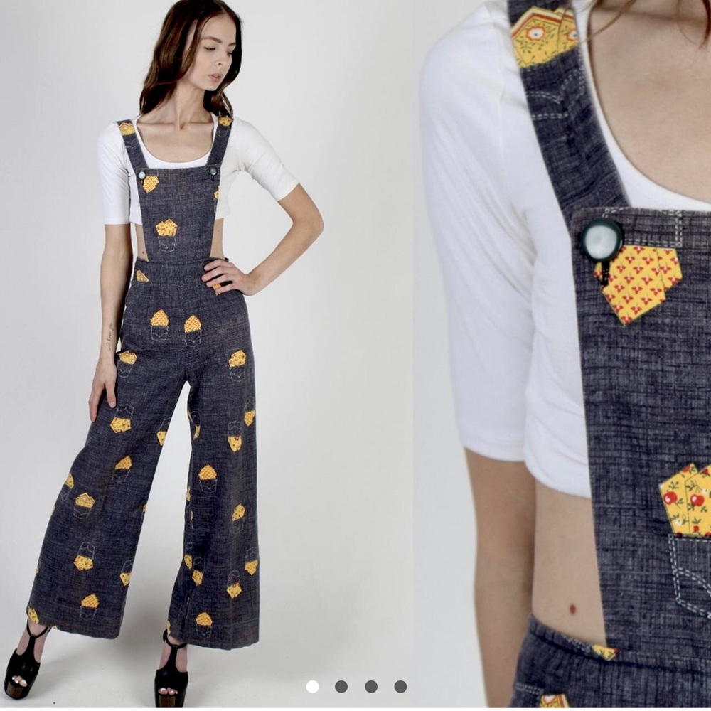 Vintage 1970s overalls jumpsuit